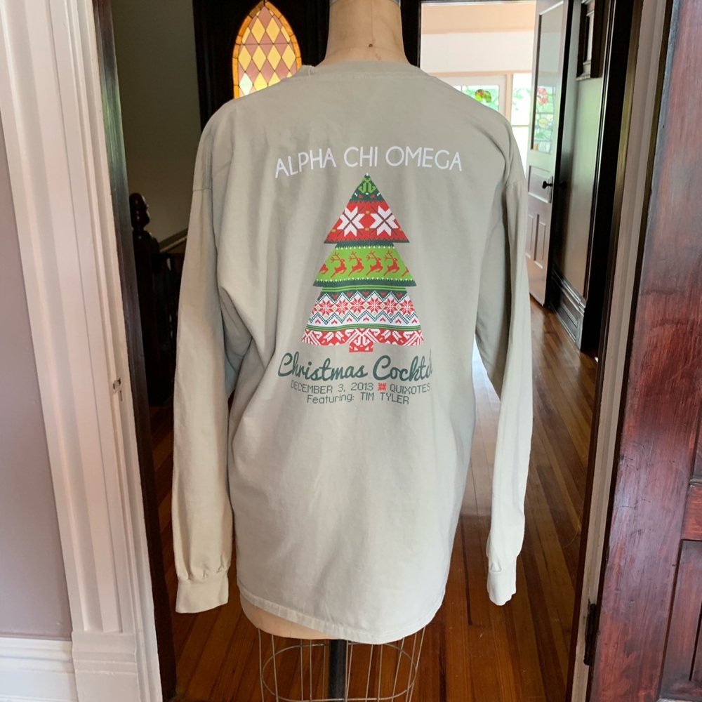 Comfort Colors Alpha Chi Omega Sorority T-shirt L